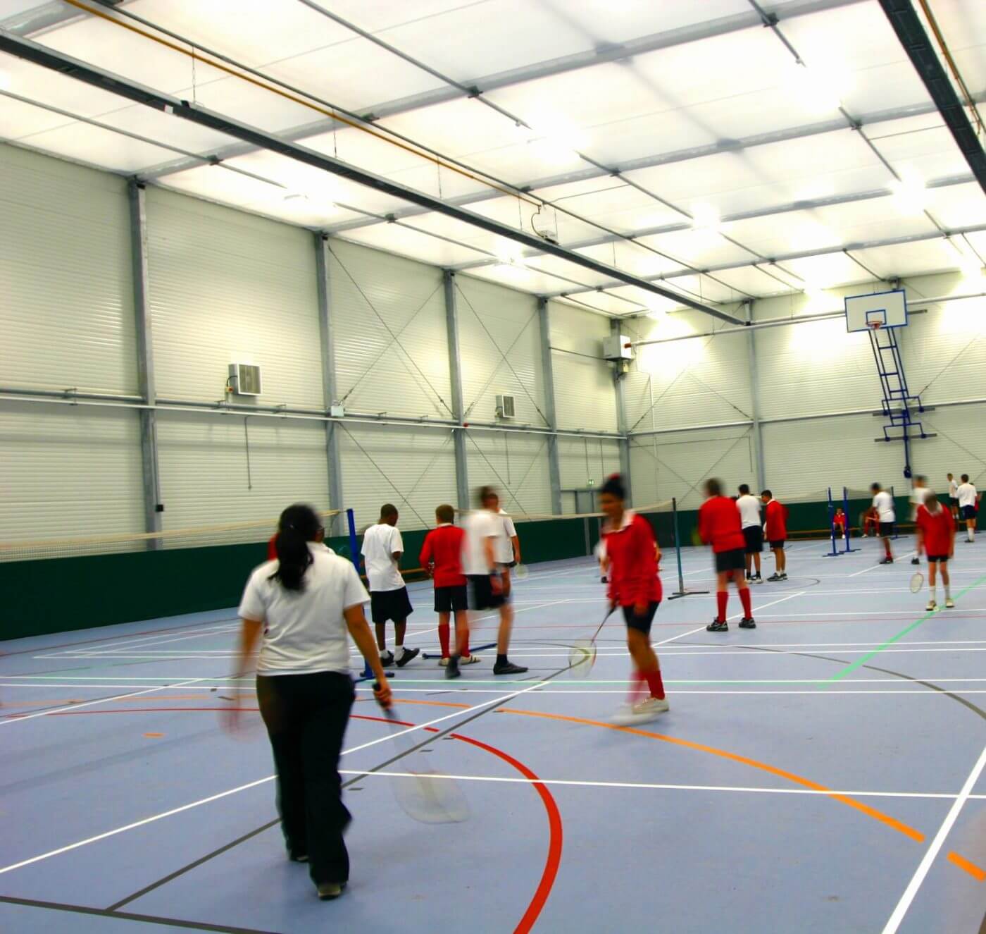 Temporary Sports Hall Badminton