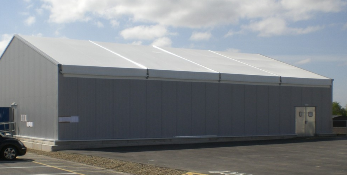 Example of temporary building