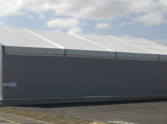 Example of temporary building